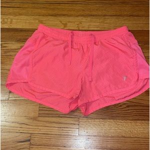 Pink athletic shorts